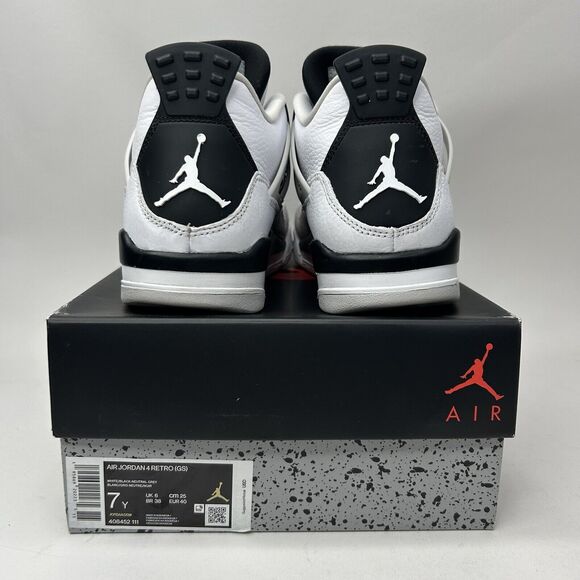 Nike Air Jordan 4 Retro GS “Military Black Neutral Grey” 2023 - Picture 4 of 7